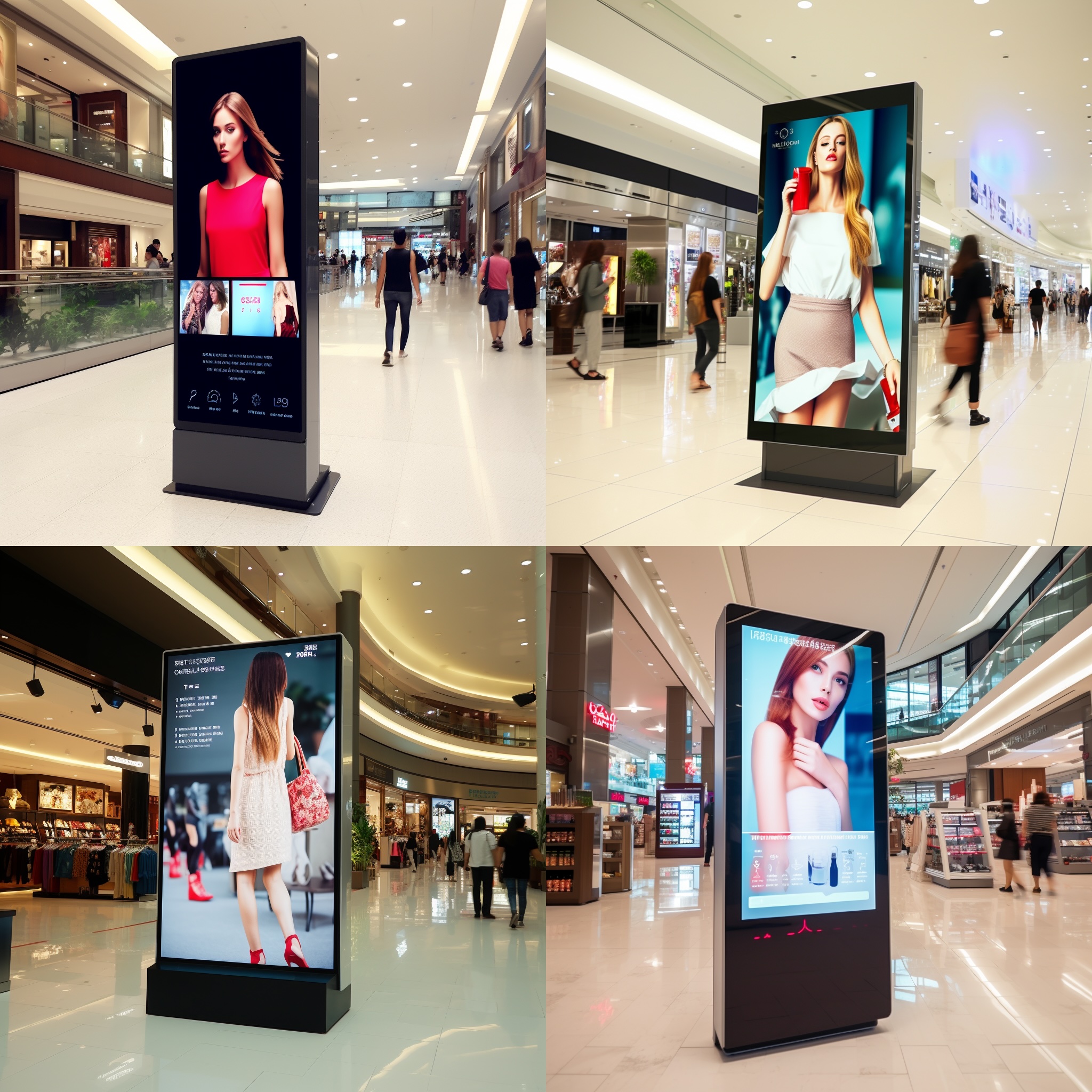 LCD-панели высокой яркости в торговом центре